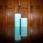 BRITISH COLOUR STANDARD - Opaline Green Eco Pillar Candle, 15cm