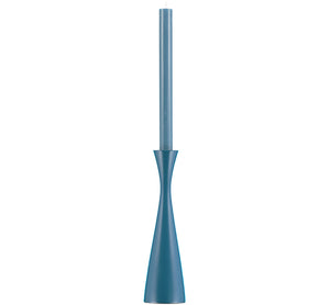 BRITISH COLOUR STANDARD - Tall Petrol Blue Wooden Candle Holder