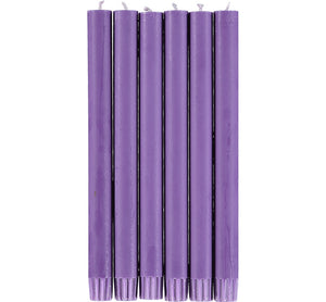 BRITISH COLOUR STANDARD - Doge Purple Eco Dinner Candles, 6 per pack