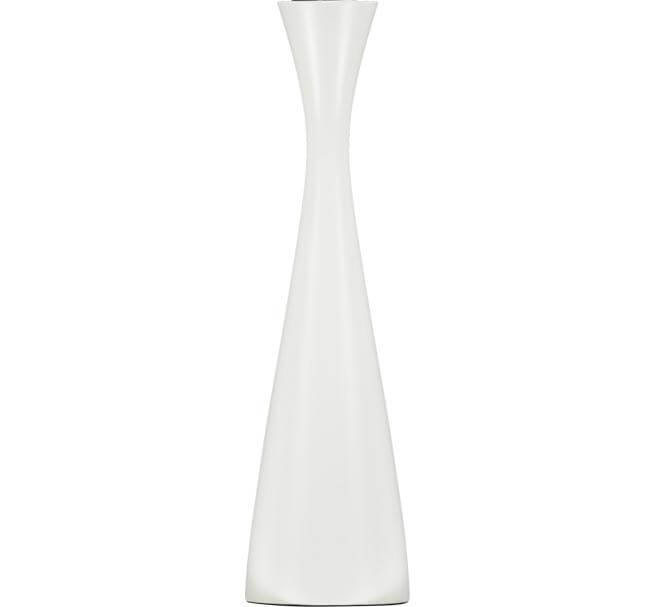 BRITISH COLOUR STANDARD Tall Pearl White Candleholder