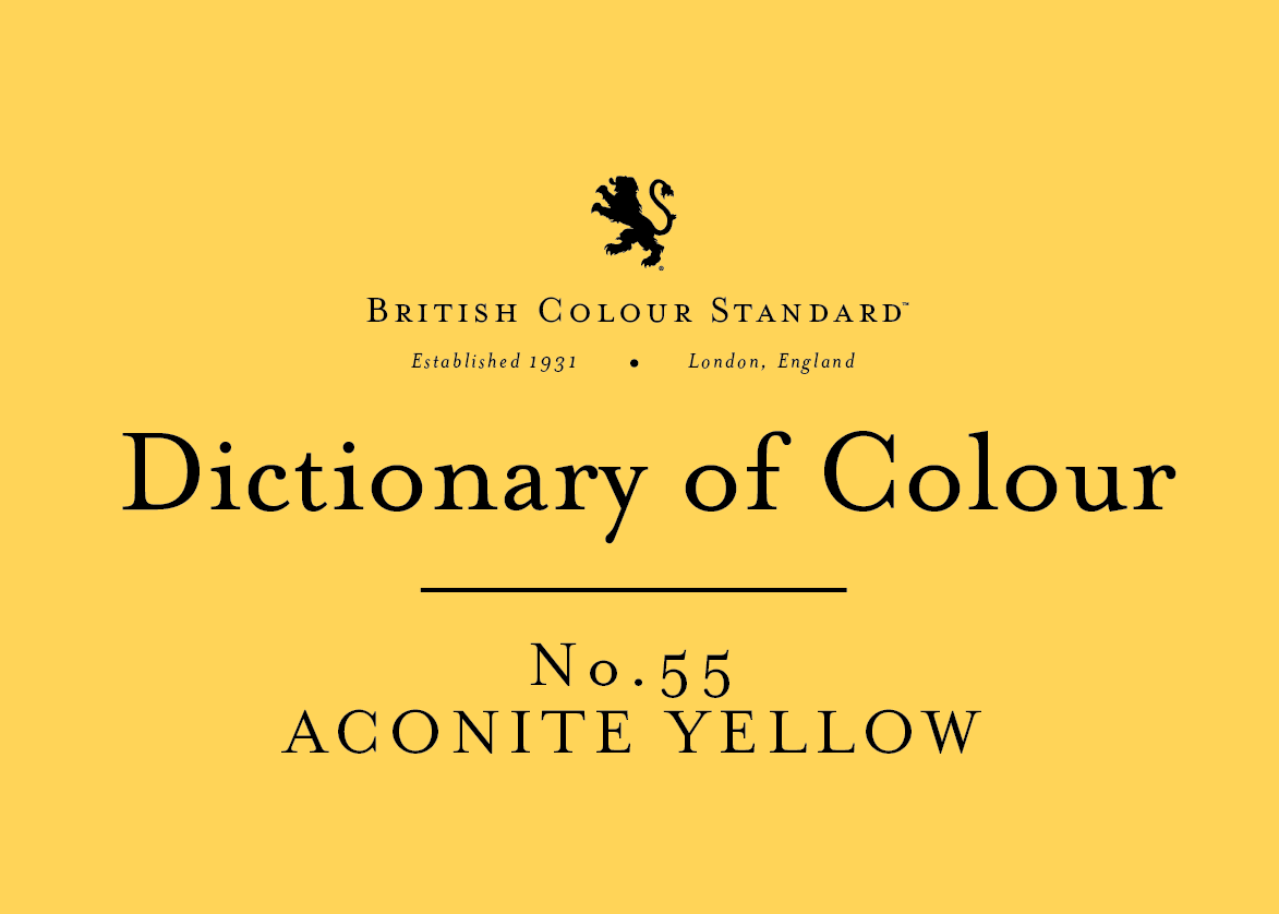 BRITISH COLOUR STANDARD-Aconite Yellow No.55