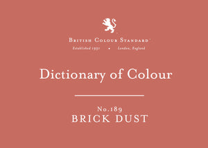 BRITISH COLOUR STANDARD - Brick Dust No.189