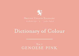 BRITISH COLOUR STANDARD - Genoese Pink No. 1