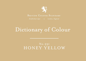 BRITISH COLOUR STANDARD - Honey Yellow No. 331