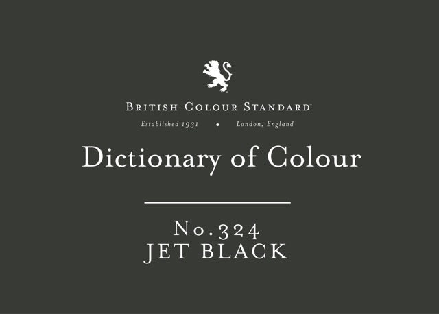 BRITISH COLOUR STANDARD - Jet Black No.324