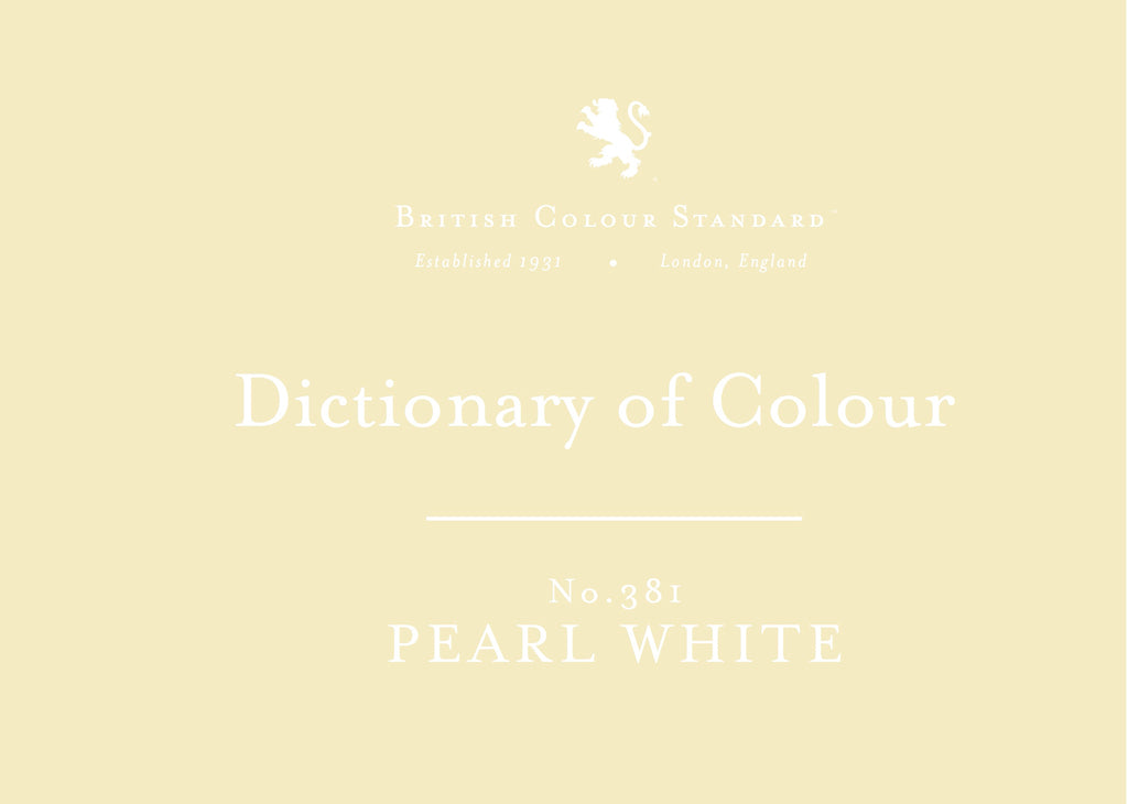 BRITISH COLOUR STANDARD - Pearl White No. 381