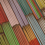 Thin Taper Candles - Two-Tone in Saffron and Rust