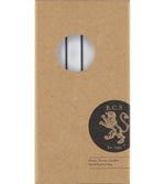 BRITISH COLOUR STANDARD - Gull grey Eco Dinner Candles, 6 per pack