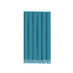 BRITISH COLOUR STANDARD - Petrol Blue Eco Dinner Candles, 6 per pack