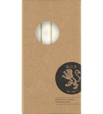 BRITISH COLOUR STANDARD - Pearl White Eco Dinner Candles, 6 per pack