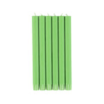 BRITISH COLOUR STANDARD - Grass Green Eco Dinner Candles, 6 per pack