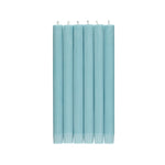 BRITISH COLOUR STANDARD - Powder Blue Eco Dinner Candles, Set of 6