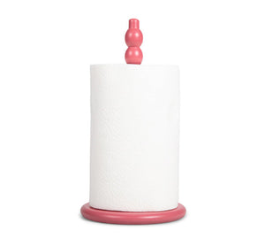 Wooden Kitchen Roll Holder in Rose