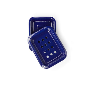 BRITISH COLOUR STANDARD - Enamel Soap Dish in Midnight Blue