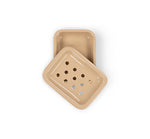 Enamel Soap Dish in Mushroom