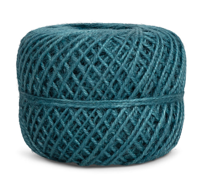 Jute Twine Ball in Petrol Blue