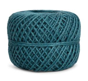 Jute Twine Ball in Petrol Blue