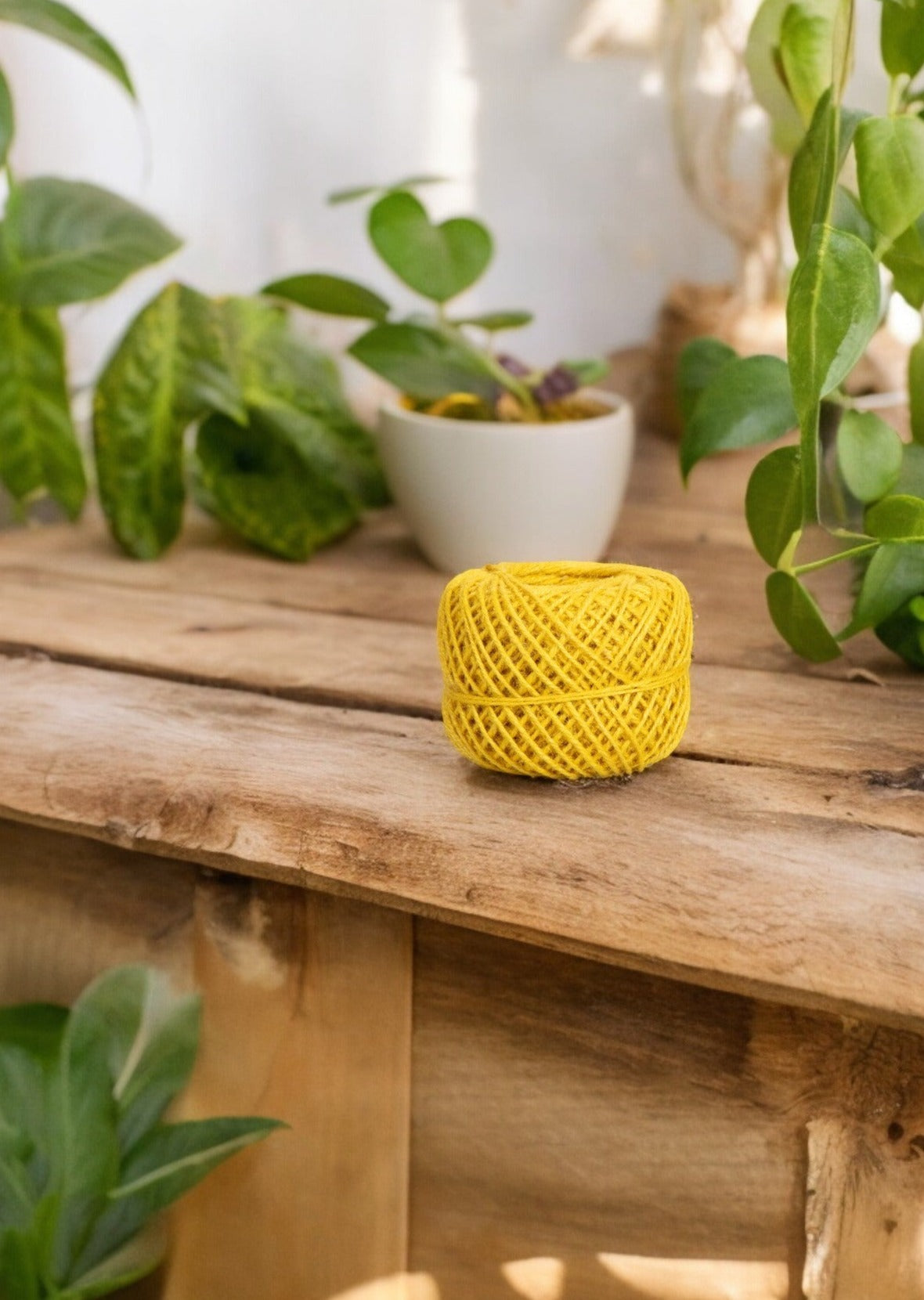 Jute Twine Ball in Jasmine Yellow