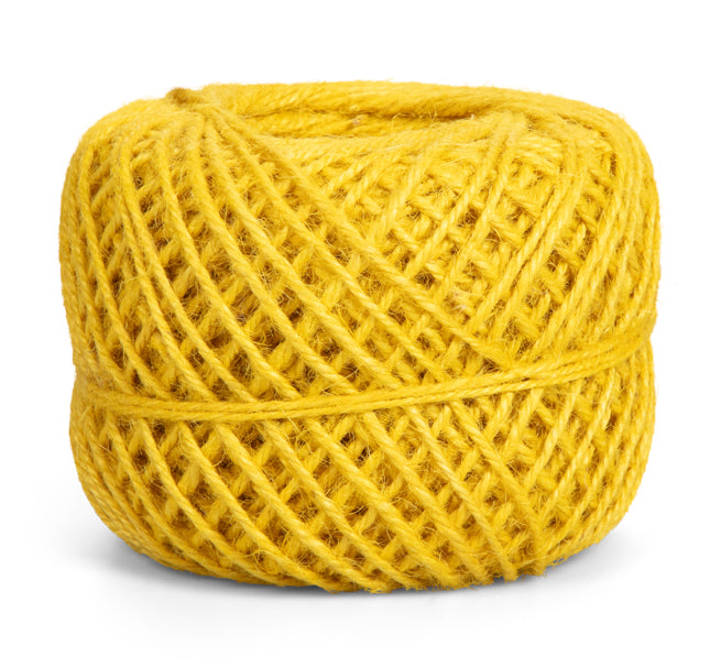 Jute Twine Ball in Jasmine Yellow