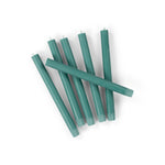 BRITISH COLOUR STANDARD - Beryl Green Eco Dinner Candles, Set of 6