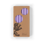 BRITISH COLOUR STANDARD - Verbena Mauve Eco Dinner Candles, Set of 6