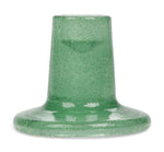 Glass Candleholder in Jade Green