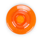 Glass Candleholder in Spanish Orange