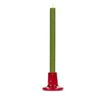 Glass Candleholder in Guardsman Red