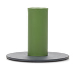 Tall 6cm Two-Tone Indigo & Olive Metal Candleholder