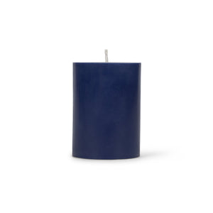 10cm Small SOLID Midnight Blue Pillar Candle