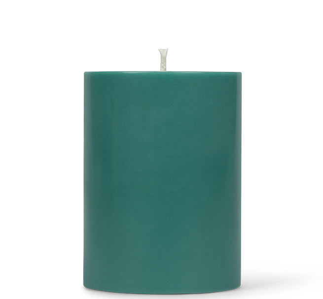 10cm Small SOLID Beryl Green Pillar Candle