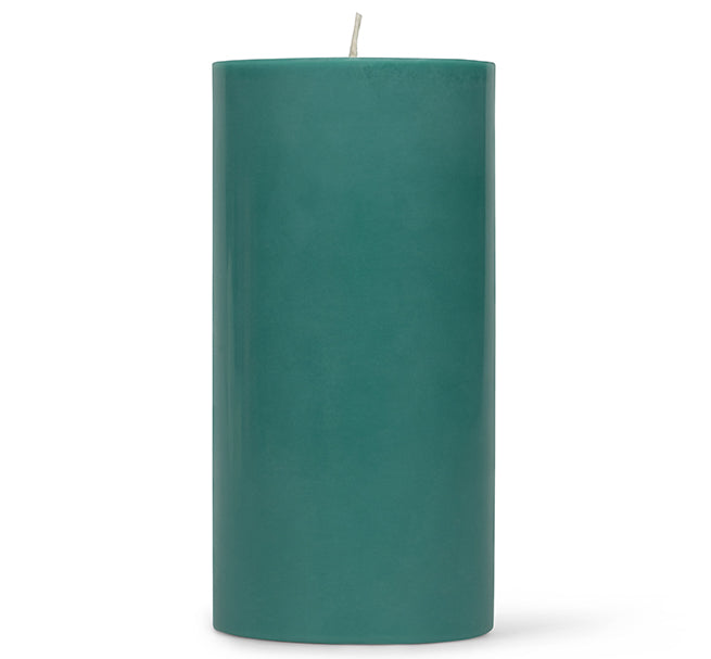 15 cm Tall SOLID Beryl Green Pillar Candle