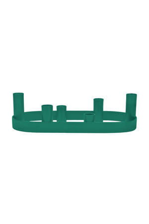 NEW! Oval Metal Candelabra in Beryl Green