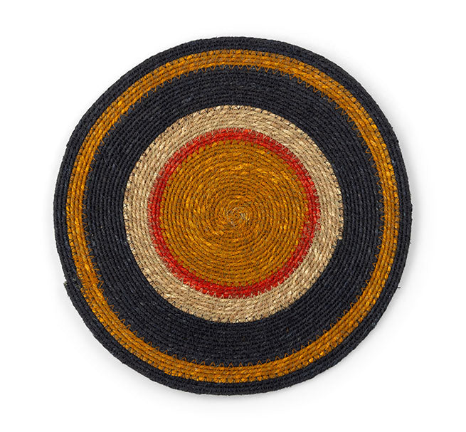 Seagrass Placemat - Midnight Blue / Guardsman Red