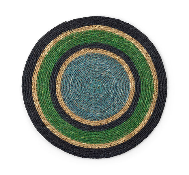 Seagrass Placemat - Beryl Green / Midnight Blue / Tropic Turquoise