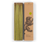 Thin Taper Candles - Olive Green