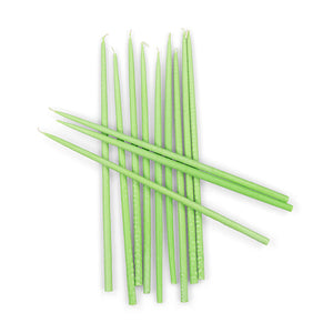 Thin Taper Candles - Grass Green