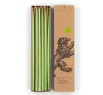 Thin Taper Candles - Grass Green