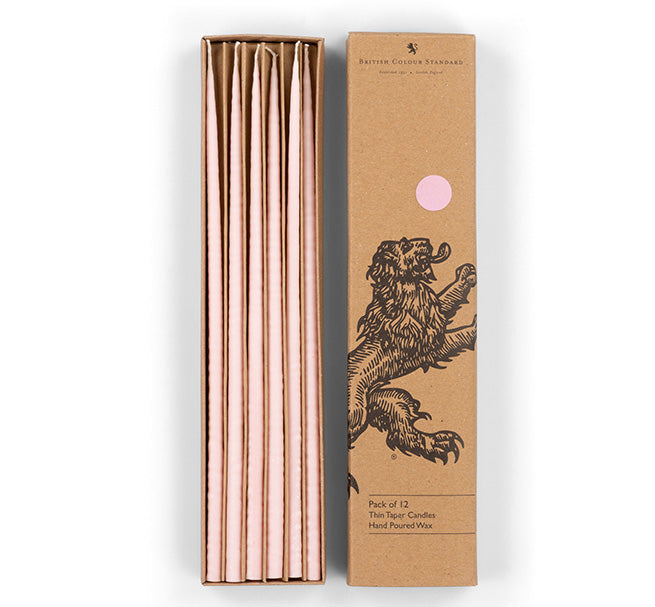 Thin Taper Candles - Orchid Pink