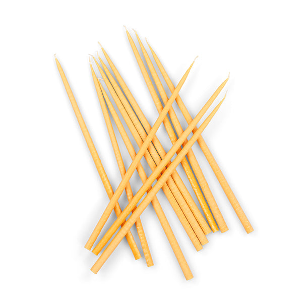 Thin Taper Candles - Saffron