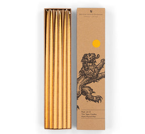Thin Taper Candles - Saffron
