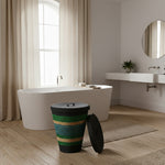 Seagrass Laundry Basket - Beryl Green / Midnight / Medici Blue