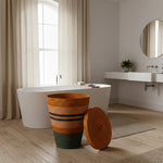 Seagrass Laundry Basket - Olive / Midnight / Old Rose