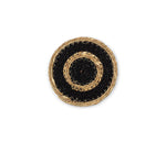 Seagrass Coaster - Jet Black / Natural