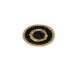Seagrass Coaster - Jet Black / Natural