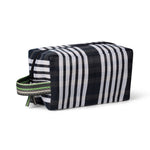 Eco Woven Wash Bag / Small Tote in Jet Black and Grass
