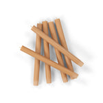 BRITISH COLOUR STANDARD - Khaki Brown Eco Dinner Candles, Set of 6