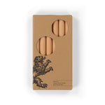 BRITISH COLOUR STANDARD - Khaki Brown Eco Dinner Candles, Set of 6