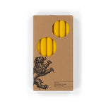 BRITISH COLOUR STANDARD - Bunting Yellow Eco Dinner Candles, Set of 6