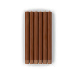 BRITISH COLOUR STANDARD - Bronze Eco Dinner Candles, Set of 6